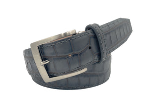 Two-Toned Mock Croc Belt - Grey Fog - 40mm