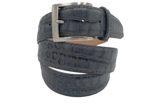 Two-Toned Mock Croc Belt - Grey Fog - 40mm