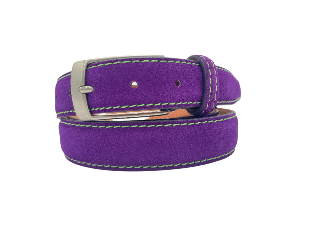 SAMPLE SALE - Suede Belt - Purple - 30mm