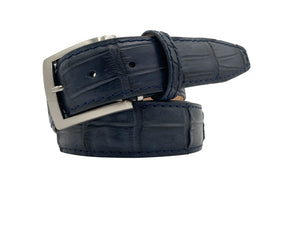 Genuine American Matte Alligator - Navy - 40mm