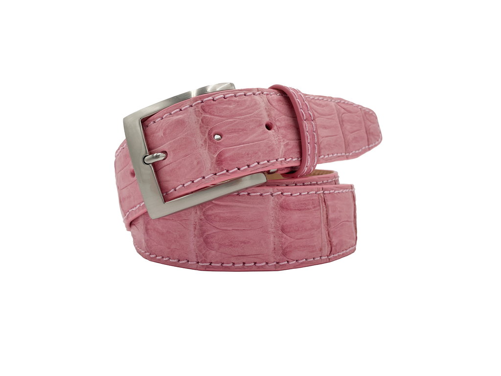 Genuine American Matte Alligator - Pink - 40mm