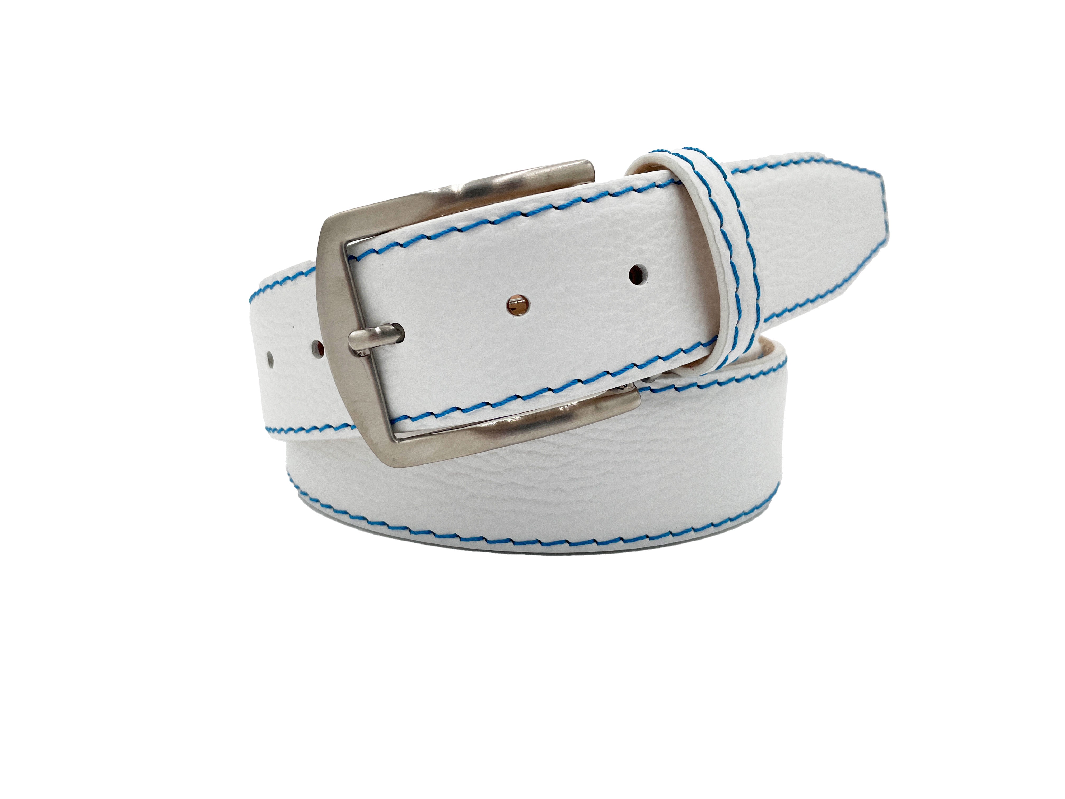 Pebble Grain Belt - White