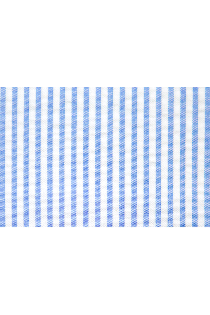 Newport Double Pleated Trouser - Blue/White Stripe