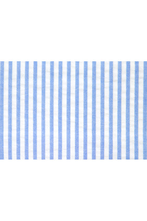 Newport Double Pleated Trouser - Blue/White Stripe