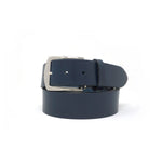 Italian Vachetta Leather Belt - Navy - 40mm